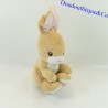 H&M rabbit plush sitting brown and white 20 cm