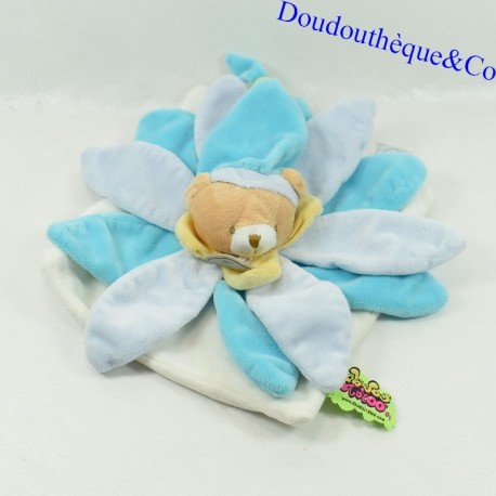 Flat cuddly toy Bear CUDDLY TOY AND COMPANY Tatoo blue petal 22 cm Flat cuddly toy Bear CUDDLY TOY AND COMPANY Tatoo blue petal 22 cm