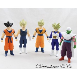 Set de 5 figuras Dragon Ball Z BANDAI Goku Vegeta Piccolo Trunks 10 cm