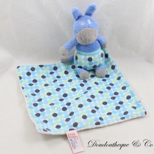 Doudou handkerchief LATITUDE CHILD blue peas