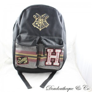 Rucksack Harry Potter WARNER BROS Abzeichen Hogwarts Quidditch schwarz 42 cm