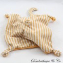 Flat cuddly toy tiger NICOTOY striped orange gray white tail 20 cm