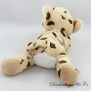 Plush leopard lying beige brown spots