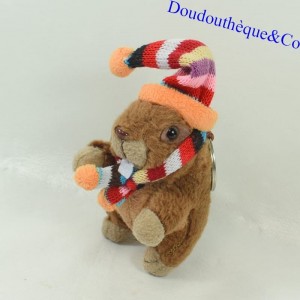 Llavero Marmot RODA bufanda multicolor y sombrero 11 cm