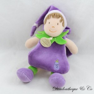 Doudou cape doll DOUDOU ET COMPAGNIE eggplant elf