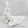 Doudou mouchoir lapin JACADI blanc 33 cm