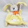 Flat cuddly toy rabbit NICOTOY yellow rectangle peas cloud 24 cm New