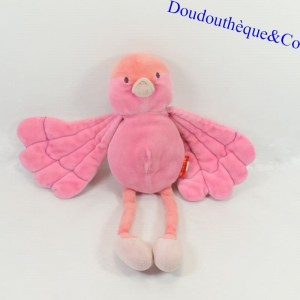 Peluche di uccello rosa MARESE Grandi ali 30 cm