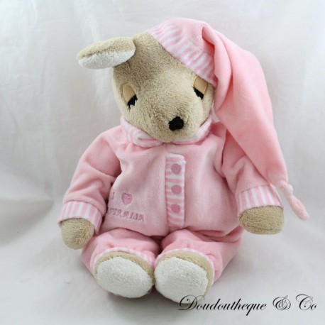 Känguru Plüsch Ich liebe Australien rosa Pyjama Känguru Plüsch Ich liebe Australien rosa Pyjama