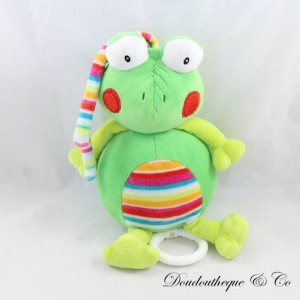 Musical plush frog BABYSUN green