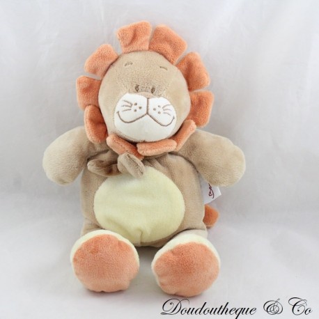 Plush lion BENGY orange mane brown scarf cuddly toy 26 cm