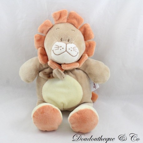 Plüschlöwe BENGY orange Mähne braun Schal Kuscheltier 26 cm