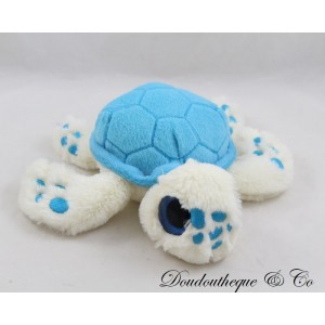 peluche bébé tortue WORLD OF PLUSH tortue des mers bleue avec gros yeux 16 cm