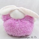 Doudou Kaninchen KALOO rosa Fell Fell Langhaarknäuel 18 cm