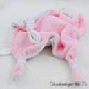 Flat cuddly toy rabbit PLAYGRO pink white
