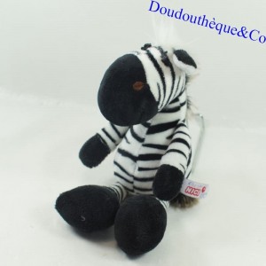 Peluche Zebra NICI rayas blancas y negras 25 cm