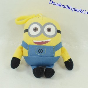 Keychain Plush Minion Despicable Me and Nasty Blue overalls 12 cm