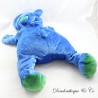 Peluche vintage hippopotame SUPERTOYS Super Toys bleu vert