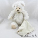 Doudou handkerchief bear BABY NAT' white beige