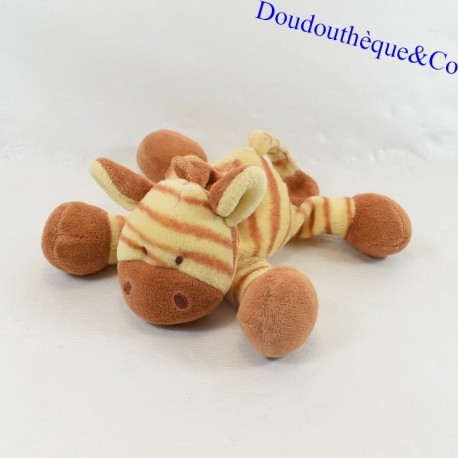 Zebra Plüsch NOUKIE'S Zimbo und Leo Halstuch Milia orange 15 cm Zebra Plüsch NOUKIE'S Zimbo und Leo Halstuch Milia orange 15 cm
