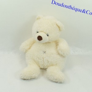 Oso de peluche HISTORIA DEL OSO nariz blanca vientre cruzado marrón 28 cm