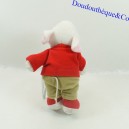 Plush Mouse STUART LITTLE red t-shirt khaki pants 18 cm