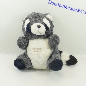 Plush Raccoon BOULGOM black and white vintage old 20 cm