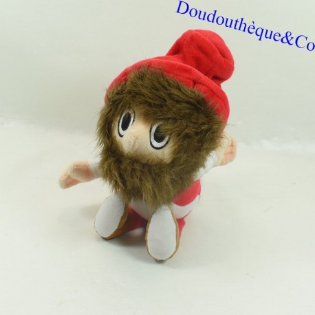 Elfo de peluche MU MORAVSKA Elfo de Navidad Elfo Rojo de Santa Claus 20 cm