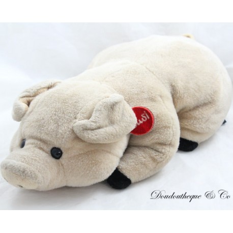 Plüschschwein TRUDI beige rot Halskette Plüschschwein TRUDI beige rot Halskette