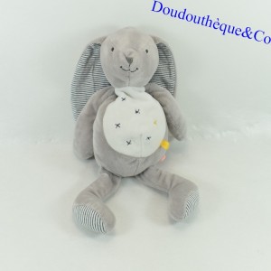 Conejo de peluche Gaby NOUKIE'S Estrellas grises y blancas 30 cm