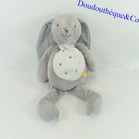 Plüschkaninchen Gaby NOUKIE'S Graue und weiße Sterne 30 cm Plüschkaninchen Gaby NOUKIE'S Graue und weiße Sterne 30 cm