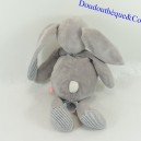 Conejo de peluche Gaby NOUKIE'S Estrellas grises y blancas 30 cm