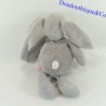 Plush rabbit Gaby NOUKIE'S Grey and white stars 30 cm