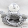 Penguin puppet cuddly toy TEX heather grey white 24 cm
