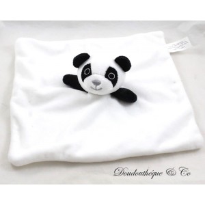 Piatto peluche panda CLOROPHYL EDITIONS quadrato bianco nero 27 cm