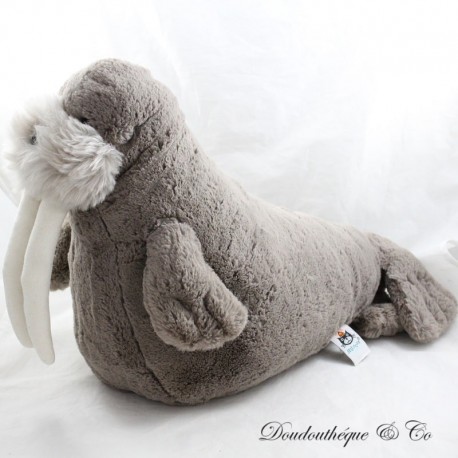 Plush Willie walrus JELLYCAT cocoa long tusks 40 cm