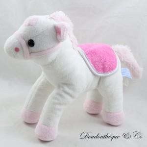 Caballo de peluche GIPSY rosa blanco