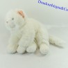 Peluche gatto morbido ANNA CLUB PELUCHE allungato bianco 30 cm
