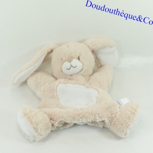Doudou puppet rabbit TEX BABY beige white long hair Crossroads 23 cm