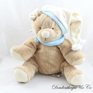 Teddy bear NOUKIE'S blue bandana