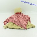 Flat blanket frog IKEA apron red and white green body 32 cm