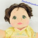 Bambola vintage MATTEL Mio figlio Mio figlio vestito marrone giallo 1985 40 cm