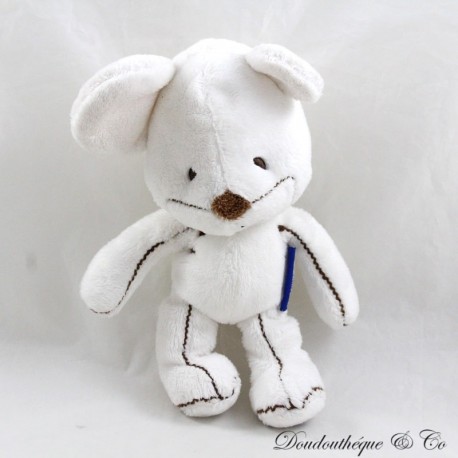 Plush mouse ITSIMAGICAL Imaginarium Vertbaudet white sewing 20 cm