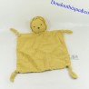 VERTBAUDET Löwe Flachdecke Senf Swaddle Quadrat 4 geknotete Ecken 36 cm
