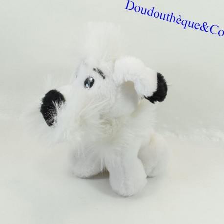 Plüschhund Idéfix NOUNOURS Parc Asterix weiß schwarz 19 cm