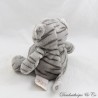 Petite peluche chat tigre HISTOIRE D'OURS boule rayé gris 14 cm