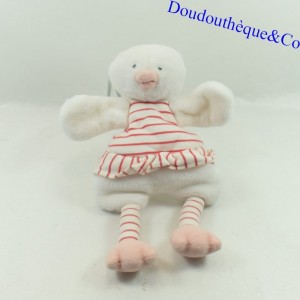 APPARISCENTE TAO Duck Cuddly Toy, bianco e rosso, campana, 26 cm