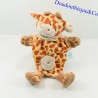Giraffa pupazzo peluche giocattolo BABY NAT' BN908 macchie marroni bandana 31 cm