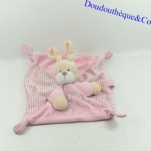 Doudou plat lapin SIMBA TOYS BENELUX rose Laline étoiles Nicotoy 25 cm