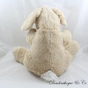 Stuffed Rabbit Beige White Tail Footprints